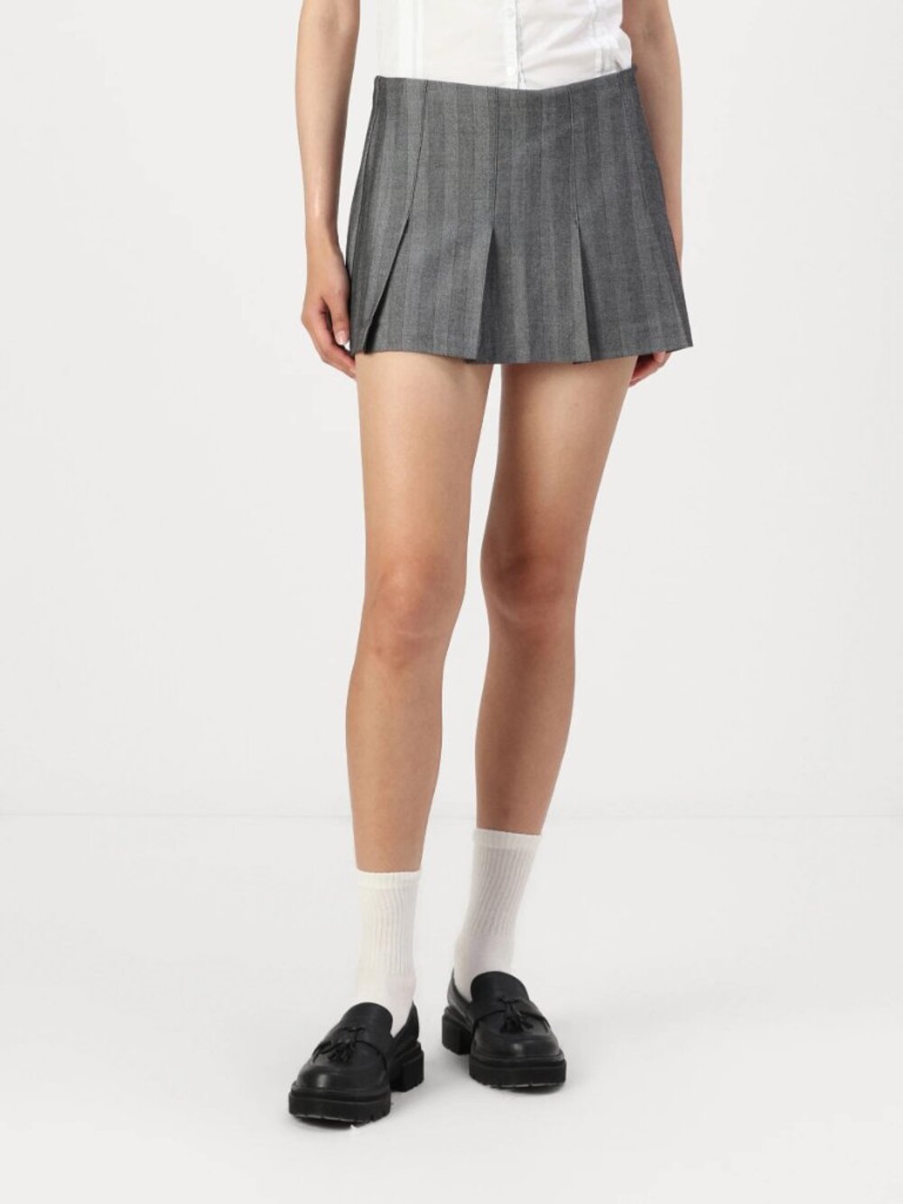 Abercrombie & Fitch Mid Rise Pleated Mini Skort